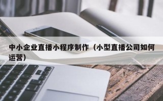 锦州中小企业直播小程序制作（小型直播公司如何运营）
